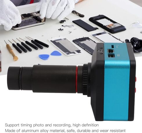USB Industry Digital Microscope Industrial Camera Microscope Camera Camera with C ‑ Mount Lens 4K HD 12MP 60FPS AC100 ‑ 240V (US Plug) in Saudi Arabia
