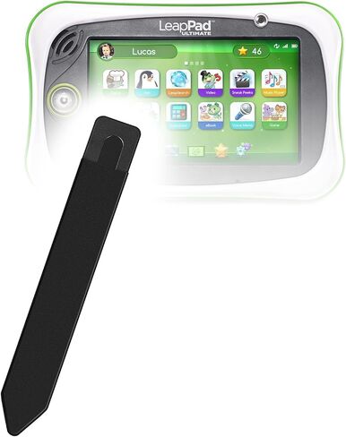BoxWave Stylus Pouch Compatible with Leapfrog LeapPad Ultimate - Stylus PortaPouch, Pen Stylii Holder Carrier Portable Self-Adhesive - Jet Black in Kuwait