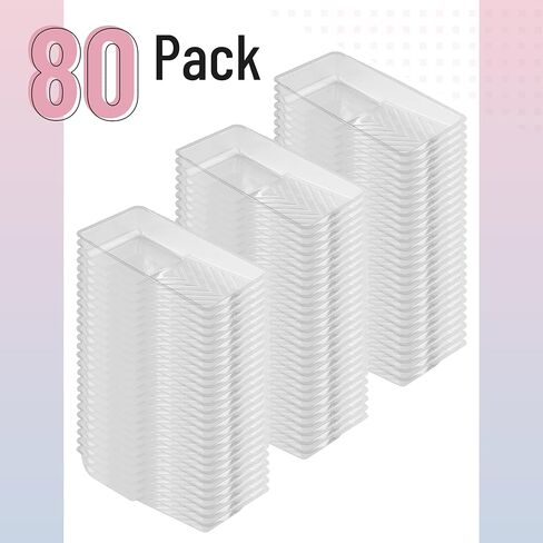 Bates- Paint Tray Liner, 4 Inch, 80 Pack, Clear, Plastic Disposable Paint Tray for Painting Walls in Kuwait