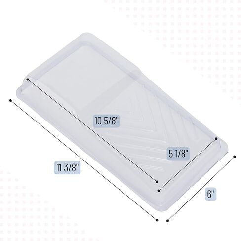Bates- Paint Tray Liner, 4 Inch, 80 Pack, Clear, Plastic Disposable Paint Tray for Painting Walls in Kuwait