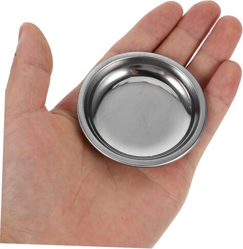 Lurrose 12pcs Paint Mixing Palette: Stainless Steel Makeup Palette - Small Paint Tray for Creative Projects in Kuwait
