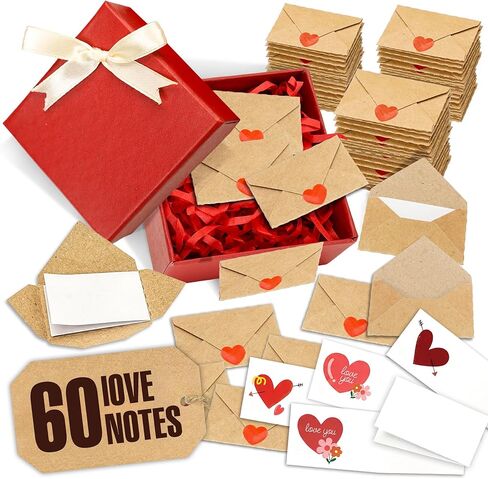 Blank I love you Cards and Envelopes – Mini Envelopes with Love Notes, Valentine’s Day Gifts, Love Card for Her, Valentine Gifts for Him, Valentine’s Day Craft, DIY Valentine Cards and I Love You Notes in Kuwait