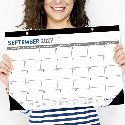 تقويم مكتب GuassLee 2026-2027 - 19 تقويم مكتبي شهري 17 بوصة × 11.5 بوصة مقاس متوسط ​​يبدأ من يونيو 2026 إلى ديسمبر. 2027 مع التواريخ اليوليانية للطلاب مكتب الأسرة سهولة التخطيط in Kuwait