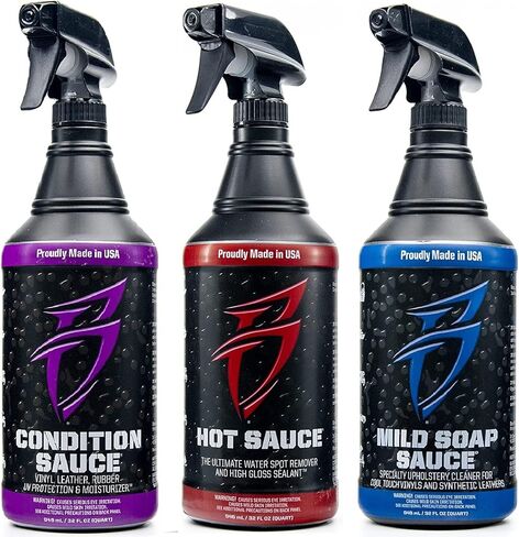 Boat Bling Premium Bundle - Hot Sauce, Mild Soap, and Condition Sauce - Three 32oz. Bottles in Kuwait