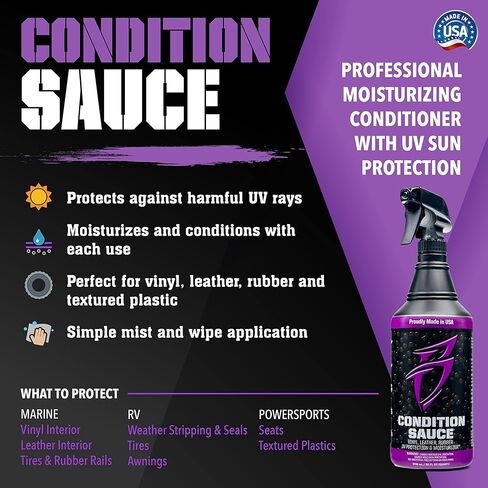 Boat Bling Premium Bundle - Hot Sauce, Mild Soap, and Condition Sauce - Three 32oz. Bottles in Kuwait