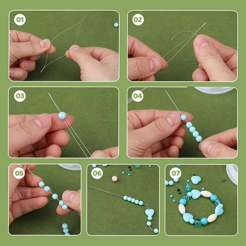 70pcs Heavy-Duty Needles Set 5 Sizes, for Seed Beads Jewelry Making DIY Sewing Craft Supplies in Kuwait