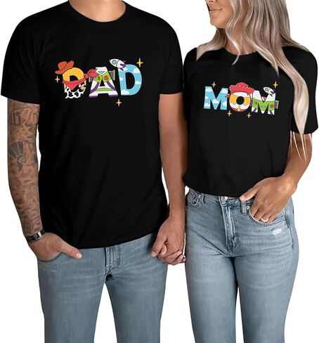 Toy Dad Shirt Toys Mom T Shirts Funny Mama and Dada Shirts Matching Birthday Top Family Vacation Cartoon Tee in Saudi Arabia