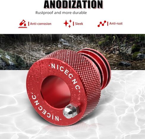 NICECNC Aluminum Wheel Bearing Greaser Tool 30MM Compatible with Can Am Outlander 1000 2012-2015, Renegade 1000 2012-2015 Red in Kuwait