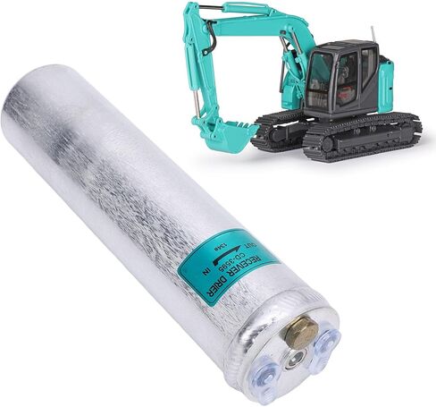 RiToEasysports AC Receiver Drier Aluminum Air Conditioning Receiver Drier with Filtration System OE 74T13651 167528A1 for Excavator SK130UR SK135SR CX160 CX180 in Kuwait