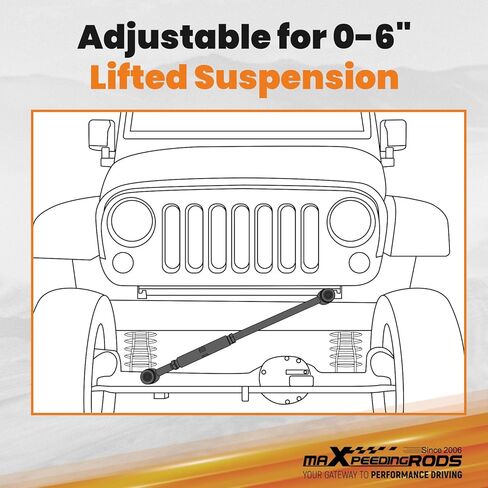 maXpeedingrods Adjustable 0-6" Lifted Rear Track Bar for Toyota 4Runner 2003-2023, for Toyota FJ Cruiser 2007-2014, for Lexus GX460/GX470 2003-2023 in Kuwait