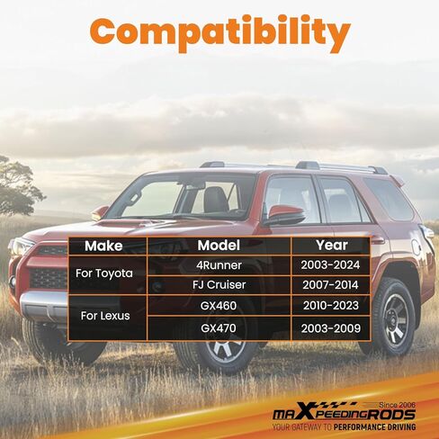 maXpeedingrods Adjustable 0-6" Lifted Rear Track Bar for Toyota 4Runner 2003-2023, for Toyota FJ Cruiser 2007-2014, for Lexus GX460/GX470 2003-2023 in Kuwait