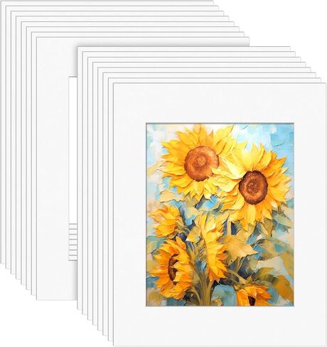 VOKOY 30 Pack 5x7 Black Picture Mats for 4x6 Pictures, Frame Mattes Display Photo Paper Frame Mat with White Core Bevel Cut for Photos Paintings Prints Posters Artworks in Saudi Arabia