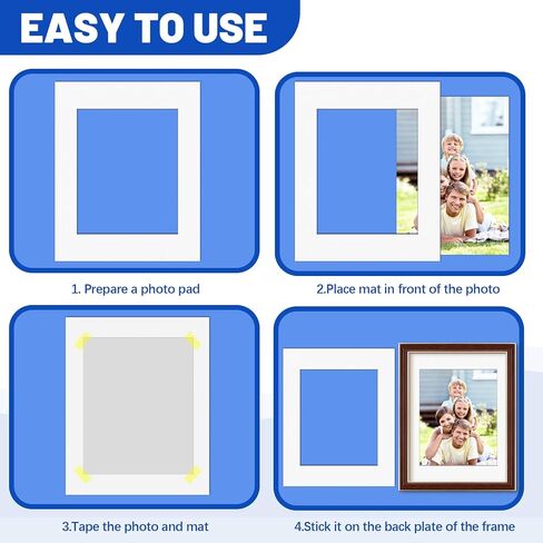 VOKOY 30 Pack 5x7 Black Picture Mats for 4x6 Pictures, Frame Mattes Display Photo Paper Frame Mat with White Core Bevel Cut for Photos Paintings Prints Posters Artworks in Saudi Arabia