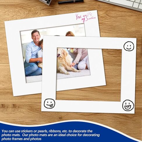 VOKOY 30 Pack 5x7 Black Picture Mats for 4x6 Pictures, Frame Mattes Display Photo Paper Frame Mat with White Core Bevel Cut for Photos Paintings Prints Posters Artworks in Saudi Arabia