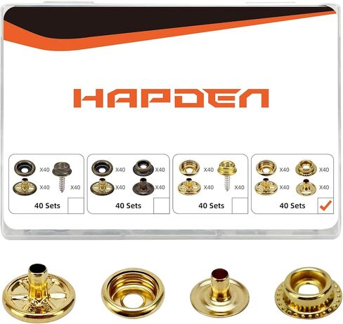 160 pcs snap Buttons,snap Fasteners kit 15mm Stainless Steel Snaps Marine Grade Boat Canvas Snaps,3/8" Socket Metal Snaps for Clothing Leather Boat Cover Fabric (Regular) in Saudi Arabia