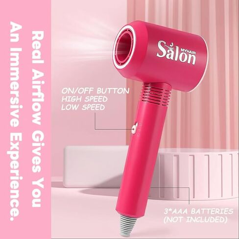 26PCS Hair Salon Toys for Girls Pretend Hair Styling Set for Kids 3-5 4-6, Role Play Dress Up Beauty Kit for Girls 5-7 6-8 with Sound and Lights, Birthday Gifts for Toddler Girls 3 4 5 6+ in Kuwait