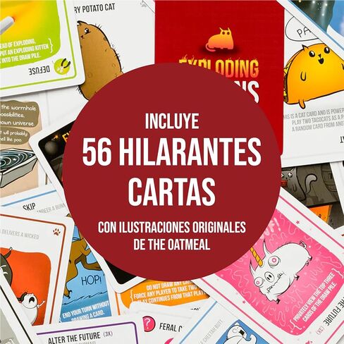 Exploding Kittens - لعبة ورق باللغة الإسبانية - EKIEK01ES in Saudi Arabia