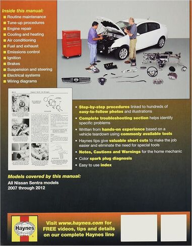 هاينز نيسان سنترا، 07-'12 دليل الإصلاح الفني in Kuwait