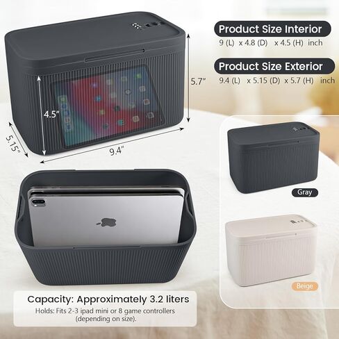 Medicine Lock Box with Code,Taller Size Small Lock Box with Combination Code for Medication Safe,Lock Box for Pills/First Aid Kits/Snack/Ipad Mini,Locked Container for Home/Office 9.4X5.5X5.7inch Gray in Saudi Arabia