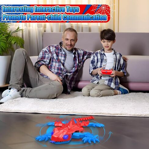 TWFRIC Wall Climbing Gecko Lizard The Rechargeable Remote Control Car Toy - Exciting RC Crawlers for Kids Ages 6+, Unlock Endless Fun, Perfect for Halloween, Christmas & Birthday Gifts (Red) in Kuwait