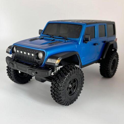 HLSFWDRIVE 1/18 RC Crawler Jeep RC Truck 4x4 Off Road Remote Control Rock Crawler RTR All Terrain Proportional Control 370 Motor Upgraded Chassis 3 Speed Outdoor Indoor Hobby Model Adult in Kuwait