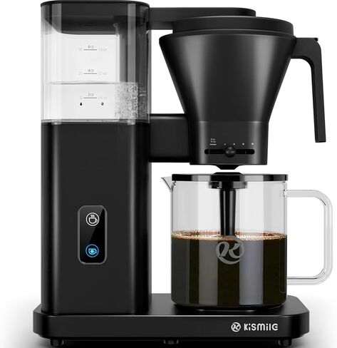 Kismile Espresso Machines 20-Bar,Professional Espresso Maker with Milk Frother Steam Wand and Capsule Compatible,Espresso Coffee Machines with Removable Water Tank for Latte &Cappuccino(BLACK) in Saudi Arabia