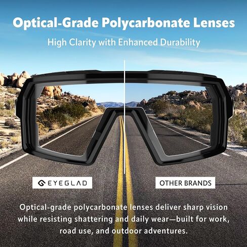 نظارات أمان Speedone Z87+، نظارات شمسية رياضية آمنة، عدسات فوتوكروميك UV400 مضادة للضباب ومقاومة للصدمات للرجال والنساء ورياضات القوة وركوب الدراجات النارية (KRYO) in Kuwait