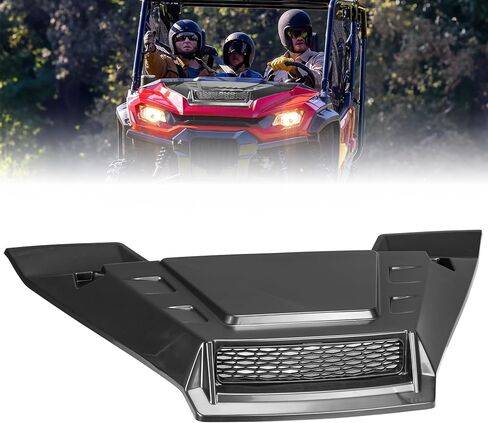 غطاء محرك السيارة الرياضي KEMIMOTO مزود بشبكة متوافقة مع Pioneer 1000 2016-2025، طقم غطاء غطاء أمامي مقاوم للصدمات مع شبكة شبكية in Kuwait