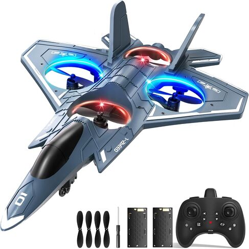 Foam Remote Control Airplanes RC Planes for Kids Adults 14+, RC Airplane Fighter Jet with Light, 360° Flip Fighter Jet Toys, Stunt Roll, Airplane Toy Gifts for Kids Boys in Kuwait