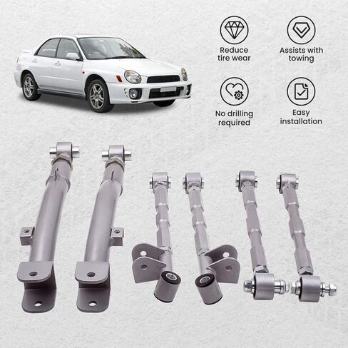ذراع خلفي كامل قابل للتعديل للوصلة الجانبية 6 وصلات متوافقة مع Impreza WRX STi GDA 02 07 in Kuwait