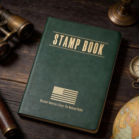كتاب طوابع SHOXREM National Parks مع مجموعة ملصقات، كتاب حديقة وطنية كامل الألوان مع ملصقات جواز السفر، بحجم الجيب (4.5 بوصة × 6.5 بوصة) in Kuwait