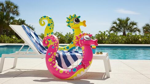 Poolmaster Seahorse Inflatable Pool Noodles for Kids, 2-Pack Pool Floaties with Seahorse Head and Tail, Fun Pool Toys for Pool, Lake or Beach in Kuwait