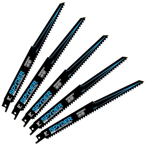 Spyder Bi-Metal 6 TPI 9" Reciprocating Saw Blades - 5 Pack in Saudi Arabia