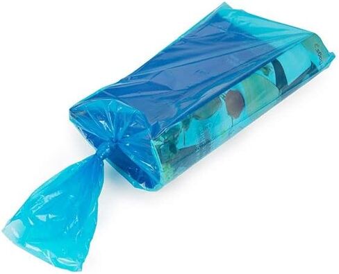 ClearBags LDPE Newspaper Bags, 7.5x21, Blue, 100 Pack, Plastic Poly Bags for Newspapers, Packaging Sleeves for Flyers Catalogs, Perforated Tear Off, Protect Against Weather Bugs, .8 Mil, NPB3BL in Kuwait