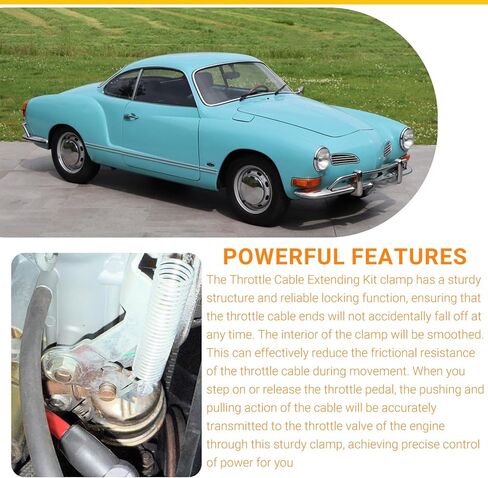 Throttle Cable Barrel Compatible with VW Karmann Ghia (56-74),Beetle/Bug And Transporter/Bus(50-79), Squareback/Fastback(61-73) Accelerator Cable Connector-Barrel Nut for Accelerator and Heater Cables in Kuwait