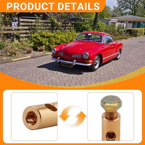 Throttle Cable Barrel Compatible with VW Karmann Ghia (56-74),Beetle/Bug And Transporter/Bus(50-79), Squareback/Fastback(61-73) Accelerator Cable Connector-Barrel Nut for Accelerator and Heater Cables in Kuwait