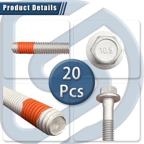Engine Cylinder Head Bolt Kit - Compatible with Chevy Silverado 2500, Avalanche, Camaro, GMC Sierra, Cadillac Escalade & More - Replaces ES72390, ES72220 in Kuwait