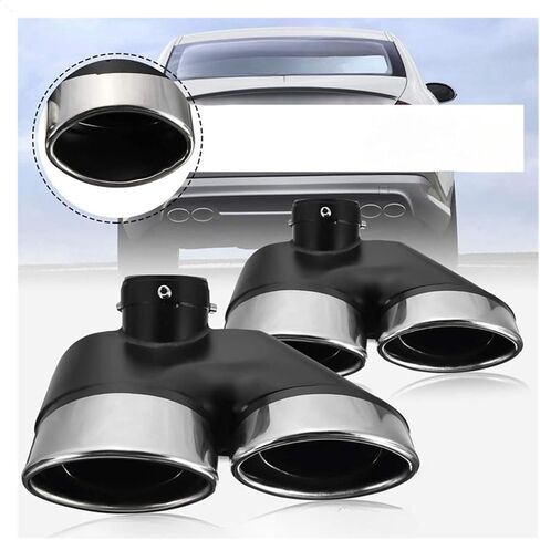 طرف خلفي مزدوج من الفولاذ المقاوم للصدأ طرف خلفي متوافق مع Benz W220 S430 S500 لـ AMG 2000-2005 in Kuwait
