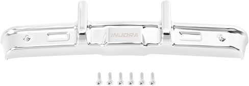 INJORA Aluminum Front Rear Bumper for 1/30 Axial SCX30 K10 (Chrome) in Kuwait