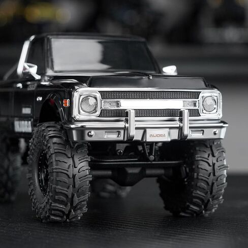 INJORA Aluminum Front Rear Bumper for 1/30 Axial SCX30 K10 (Chrome) in Saudi Arabia