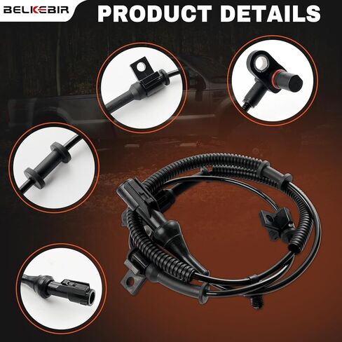 2PCS Front ABS Wheel Speed Sensor Left & Right Compatible with 2005-2010 Ford F250 Super Duty，2005-2010 F350 Super Duty Driver & Passenger Side ABS Sensor Replace ALS505 SU7429 5C3Z2C204BA 6C3Z2C204BA in Kuwait