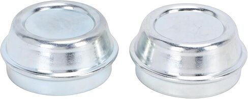 Trailer Wheel Hub Dust Cap, Heavy Duty Galvanized Steel Dust Cap, Prevents Accumulation Protects Axle Lubrication with Galvanized Steel Design, Ideal for Alko Hubs 48mm, 2 Pack in Kuwait