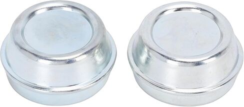 Trailer Wheel Hub Dust Cap, Heavy Duty Galvanized Steel Dust Cap, Prevents Accumulation Protects Axle Lubrication with Galvanized Steel Design, Ideal for Alko Hubs 48mm, 2 Pack in Kuwait