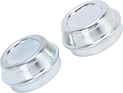 Trailer Wheel Hub Dust Cap, Heavy Duty Galvanized Steel Dust Cap, Prevents Accumulation Protects Axle Lubrication with Galvanized Steel Design, Ideal for Alko Hubs 48mm, 2 Pack in Kuwait