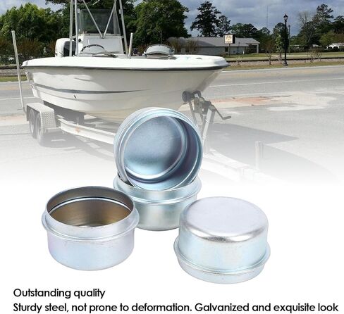Trailer Hub Cap, 4 Pcs 1.98in Trailer Axle Dust Cap and Grease Cover, Part 539102535 Replacement for Dexter EZ Lube 2000 to 3500 Lbs Trailers and Lawn Mower Axles in Kuwait