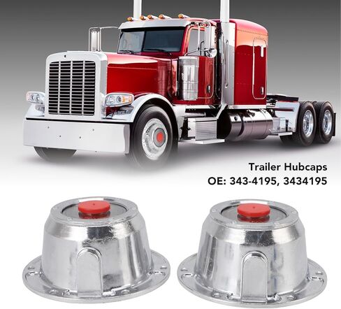 3434195 Trailer Hub Caps, Aluminum Alloy with Gaskets, Heavy Duty Replacement for 3434195 3434095, Fits Various Trailer in Kuwait