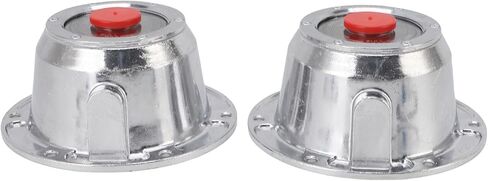 Drfeify 3434195 Trailer Hub Caps, Aluminum Alloy, Heavy Duty Hubcap Replacement, 6 Screw/Fastener Holes, for Compatible 3434195, 3434095 in Kuwait