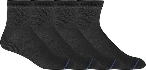 Dr. Scholl's Men's 4 Pack Diabetic and Circulatory Non Binding Ankle Socks, Black, Shoe Size: 7-12 in Saudi Arabia