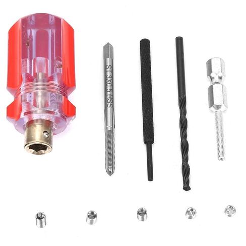 105pcs Threaded Inserts Repair Kit Stainless Steel Helicoil Type Wire Insert Installation Set (M3 x 0.5) in Kuwait
