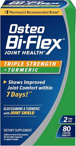 Osteo Bi-Flex Triple Strength Glucosamine with Turmeric, Joint Health Supplement, Coated Tablets, 120 Count in Saudi Arabia